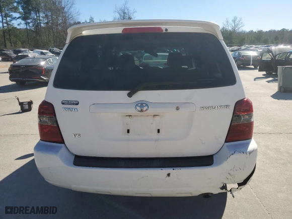 2004 Toyota Highlander with VIN JTEGP21A240011760, listed as a Copart auction lot 47115125 with 256,557 mi miles and Salvage Title. Bid and sale history available at carsss.com. Image 6.