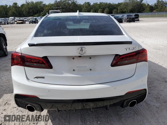 2019 Acura TLX w/A-Spec Pkg with VIN 19UUB1F61KA006305, listed as a Copart auction lot 81077674 with 82,763 mi miles and Salvage Title. Bid and sale history available at carsss.com. Image 6.