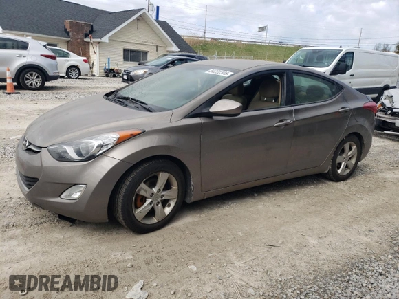 2013 Hyundai Elantra Limited with VIN 5NPDH4AE5DH417926, listed as a Copart auction lot 54222305 with Not Provided miles and Clean Title. Bid and sale history available at DreamBid. Image 1.