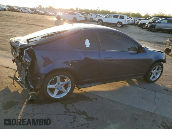 2002 Acura RSX Auto with VIN JH4DC54882C009129, listed as a Copart auction lot 82793244 with 182,269 mi miles and Salvage Title. Bid and sale history available at carsss.com. Image 3.