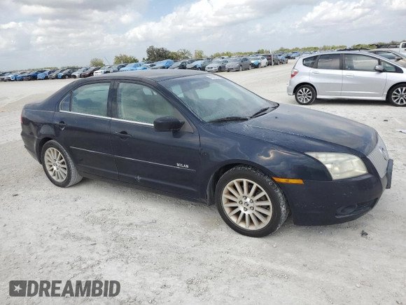 2008 Mercury Milan Premier with VIN 3MEHM08Z08R662553, listed as a Copart auction lot 47686335 with 151,349 mi miles and Clean Title. Bid and sale history available at carsss.com. Image 4.