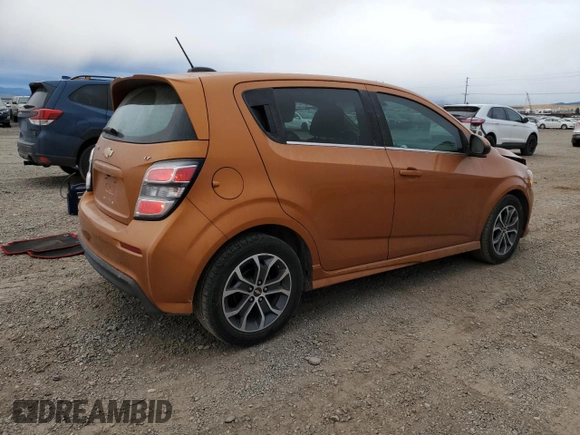 2017 Chevrolet Sonic LT with VIN 1G1JD6SB7H4144930, listed as a Copart auction lot 78539394 with 91,600 mi miles and Salvage Title. Bid and sale history available at carsss.com. Image 3.
