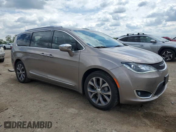 2017 Chrysler Pacifica Limited with VIN 2C4RC1GG3HR616218, listed as a Copart auction lot 58342445 with 53,536 mi miles and Salvage title. Bid and sale history available at DreamBid. Image 4.