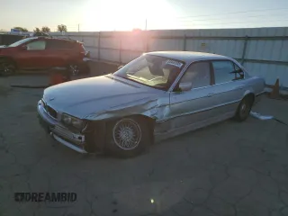 2001 BMW 7 Series 740iL with VIN WBAGH83451DP25363, listed as a Copart auction lot 88449105 with 153,265 mi miles and Salvage Title. Bid and sale history available at carsss.com. Image 1.