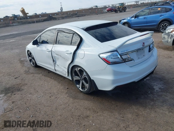 2015 Honda Civic Sedan Si with VIN 2HGFB6E53FH707773, listed as a IAAI auction lot 41427654 with 90,583 mi miles. Bid and sale history available at carsss.com. Image 3.