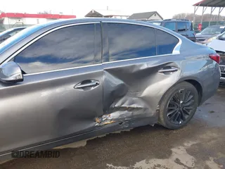 2019 Infiniti Q50 3.0t LUXE with VIN JN1EV7AR7KM559508, listed as a IAAI auction lot 41568575 with 21,921 mi miles. Bid and sale history available at carsss.com. Image 6.