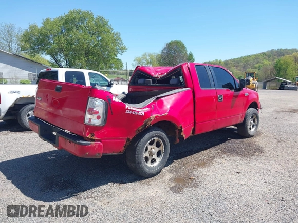 2005 Ford F-150 STX with VIN 1FTRX14W35NC00694, listed as a IAAI auction lot 42112128 with 157,067 mi miles and . Bid and sale history available at carsss.com. Image 4.