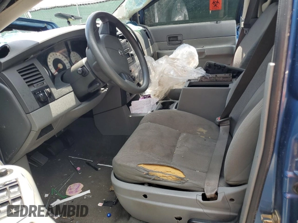 2005 Dodge Durango SXT with VIN 1D4HD38K05F607926, listed as a Copart auction lot 67392884 with Not provided miles and Salvage title. Bid and sale history available at DreamBid. Image 7.