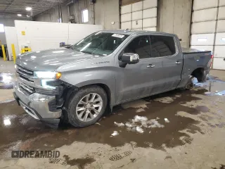 2020 Chevrolet Silverado 1500 LTZ with VIN 3GCUYGED2LG326090, listed as a Copart auction lot 47846505 with 63,277 mi miles and Salvage Title. Bid and sale history available at DreamBid. Image 1.