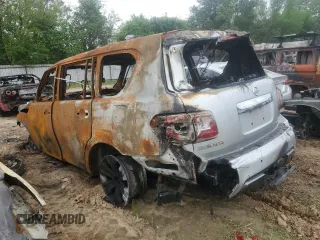2019 Nissan Armada SL with VIN JN8AY2ND6K9089015, listed as a Copart auction lot 51477085 with 0 mi miles and Salvage Title. Bid and sale history available at carsss.com. Image 2.