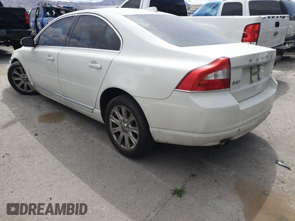 2011 Volvo S80 3.2L with VIN YV1952AS6B1148746, listed as a Copart auction lot 48601615 with 168,386 mi miles and Salvage Title. Bid and sale history available at carsss.com. Image 2.