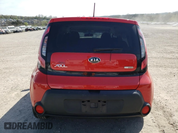 2015 Kia Soul + with VIN KNDJP3A54F7761822, listed as a Copart auction lot 54149465 with 81,220 mi miles and Salvage Title. Bid and sale history available at DreamBid. Image 6.