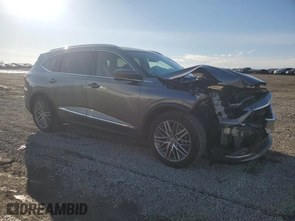 2022 Acura MDX w/Advance Package with VIN 5J8YE1H88NL003790, listed as a Copart auction lot 46874405 with 80,621 mi miles and Salvage Title. Bid and sale history available at carsss.com. Image 4.