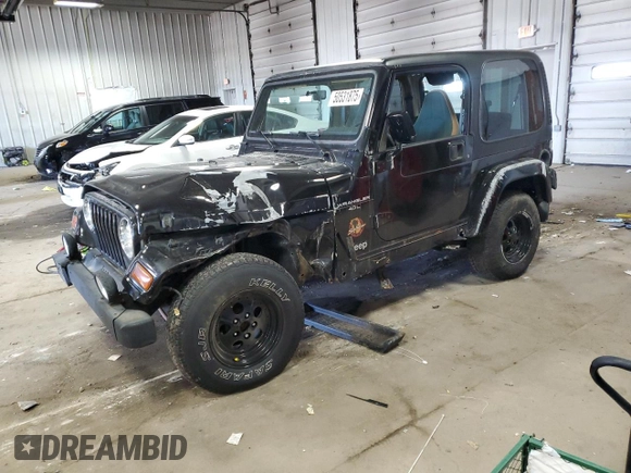 1997 Jeep Wrangler Sahara with VIN 1J4FY49S7VP506996, listed as a Copart auction lot 50531875 with 100,380 mi miles and Clean Title. Bid and sale history available at carsss.com. Image 1.