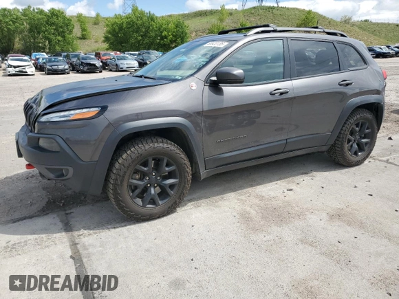 2018 Jeep Cherokee Trailhawk z VIN 1C4PJMBX1JD509120, wystawiony jako Copart lot #58920135 z przebiegiem 42 501 mil mil oraz Szkoda całkowita • Salvage title. Historia ofert i sprzedaży dostępna na DreamBid. Obrazek 1.