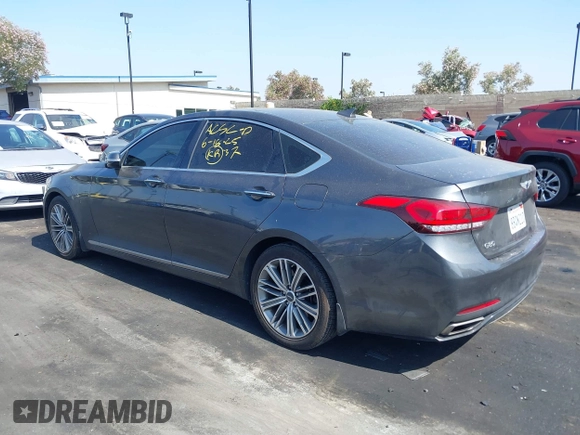 2018 Genesis G80 3.8L with VIN KMHGN4JE8JU257690, listed as a IAAI auction lot 42539996 with 50,619 mi miles and . Bid and sale history available at DreamBid. Image 15.