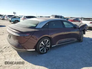 2023 Lucid Air Touring with VIN 50EA1TEAXPA004836, listed as a Copart auction lot 82921004 with 0 mi miles and Salvage Title. Bid and sale history available at carsss.com. Image 3.