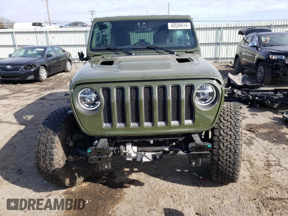 2022 Jeep Wrangler Unlimited Rubicon with VIN 1C4HJXFG5NW218596, listed as a Copart auction lot 42034614 with 40,085 mi miles and Salvage title. Bid and sale history available at DreamBid. Image 5.