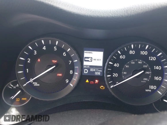 2016 Infiniti Q70 with VIN JN1BY1AR3GM270723, listed as a IAAI auction lot 40029163 with 80,411 mi miles. Bid and sale history available at carsss.com. Image 7.