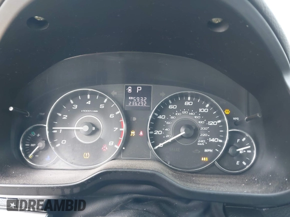 2011 Subaru Legacy 2.5i with VIN 4S3BMBA62B3233746, listed as a IAAI auction lot 42076882 with 236,292 mi miles and . Bid and sale history available at DreamBid. Image 7.
