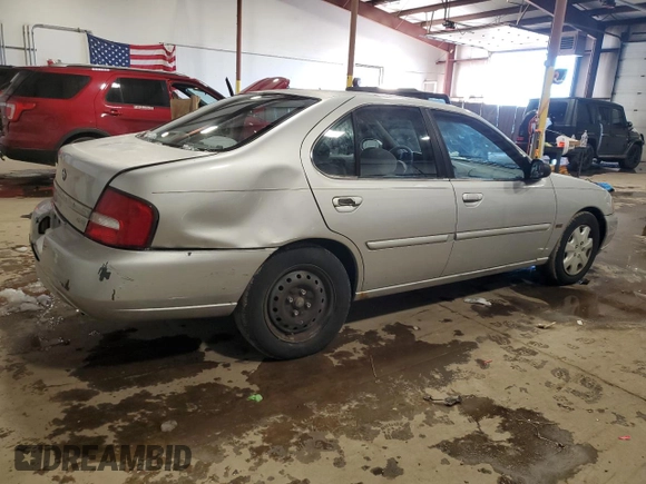 2001 Nissan Altima GXE with VIN 1N4DL01D11C184591, listed as a Copart auction lot 41699465 with 104,431 mi miles and Salvage Title. Bid and sale history available at carsss.com. Image 3.