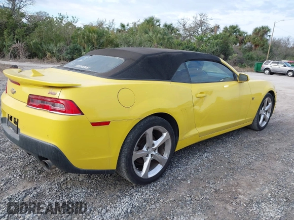 2015 Chevrolet Camaro LT with VIN 2G1FF3D35F9298048, listed as a IAAI auction lot 41649182 with 90,097 mi miles. Bid and sale history available at carsss.com. Image 4.