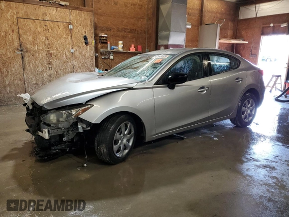 2015 Mazda 3 i SV with VIN JM1BM1T78F1221506, listed as a Copart auction lot 48940495 with 142,869 mi miles and Salvage Title. Bid and sale history available at carsss.com. Image 1.