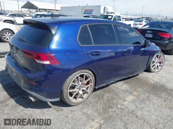 2022 Volkswagen Golf GTI SE with VIN WVW487CD6NW189484, listed as a IAAI auction lot 41695732 with 36,854 mi miles. Bid and sale history available at carsss.com. Image 4.