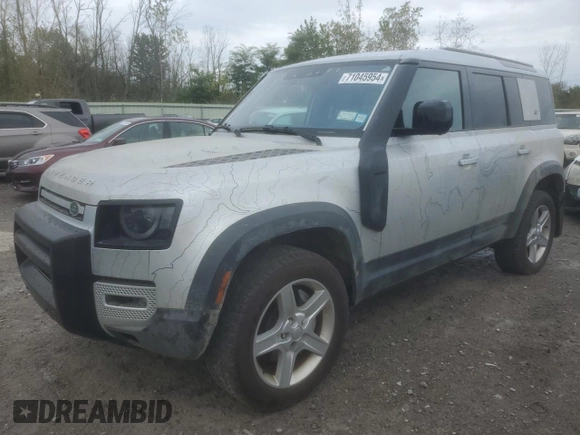 2022 Land Rover Defender SE with VIN SALEP7RU0N2106968, listed as a Copart auction lot 71045954 with 35,366 mi miles and Salvage title. Bid and sale history available at DreamBid. Image 1.