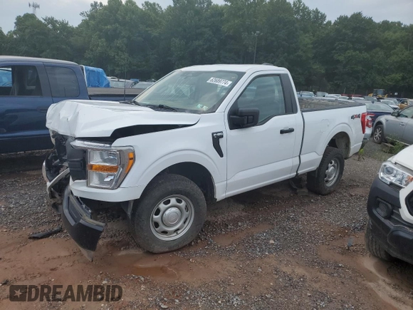 2022 Ford F-150 XL with VIN 1FTMF1EB1NKD82924, listed as a Copart auction lot 62689774 with 46,183 mi miles and Salvage title. Bid and sale history available at DreamBid. Image 1.