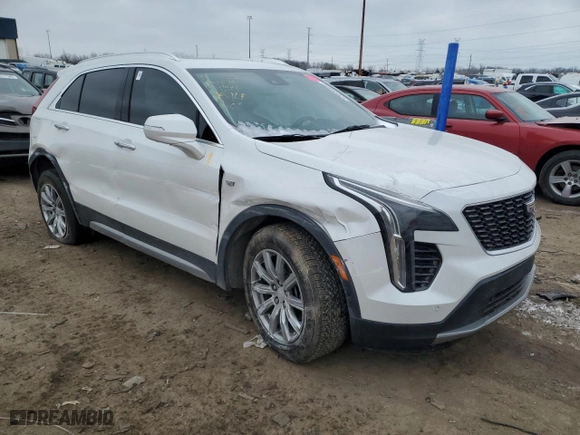 2020 Cadillac XT4 AWD Premium Luxury with VIN 1GYFZDR49LF089527, listed as a Copart auction lot 43846805 with 55,408 mi miles and Non Repairable. Bid and sale history available at carsss.com. Image 4.