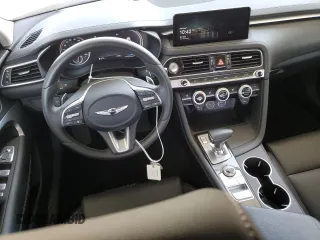 2023 Genesis G70 2.0T with VIN KMTG34TA0PU131807, listed as a Copart auction lot 66194774 with 12,185 mi miles and Salvage Title. Bid and sale history available at DreamBid. Image 8.