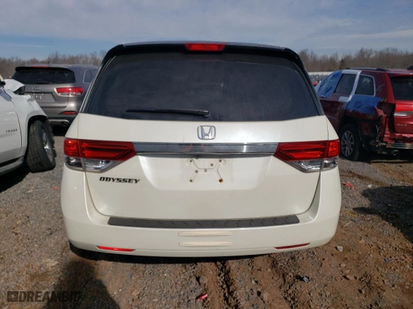 2015 Honda Odyssey LX with VIN 5FNRL5H2XFB018968, listed as a Copart auction lot 46777425 with 160,867 mi miles and Salvage Title. Bid and sale history available at carsss.com. Image 6.