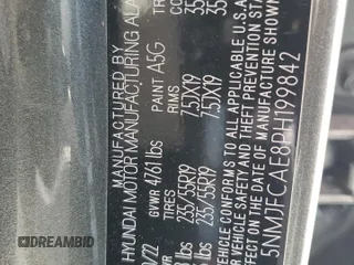 2023 Hyundai Tucson SEL with VIN 5NMJFCAE8PH199842, listed as a Copart auction lot 52767475 with 46,801 mi miles and Non Repairable. Bid and sale history available at DreamBid. Image 14.