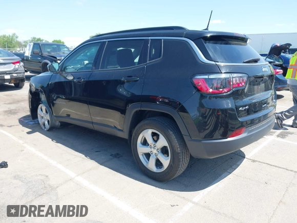 2021 Jeep Compass Latitude with VIN 3C4NJDBB5MT562400, listed as a IAAI auction lot 41996711 with 20,011 mi miles and . Bid and sale history available at DreamBid. Image 3.
