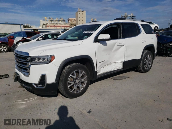 2020 GMC Acadia SLT with VIN 1GKKNULS4LZ149479, listed as a Copart auction lot 84485464 with 124,460 mi miles and Salvage Title. Bid and sale history available at DreamBid. Image 1.