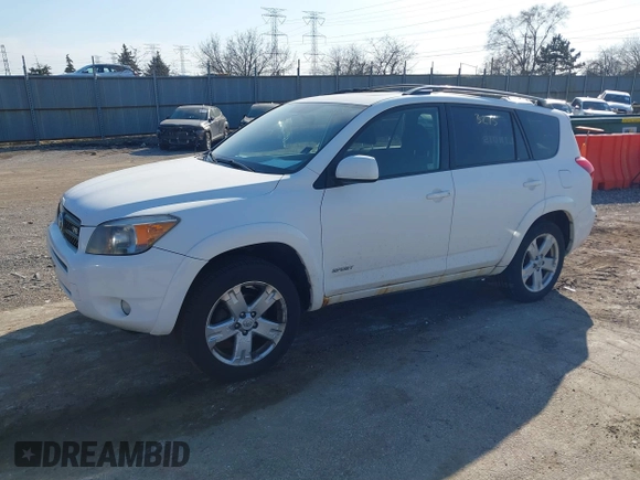 2007 Toyota RAV4 Sport with VIN JTMBK32V275029400, listed as a IAAI auction lot 41783215 with 187,831 mi miles. Bid and sale history available at carsss.com. Image 2.