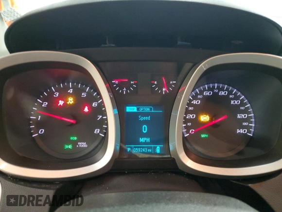 2013 Chevrolet Equinox LS with VIN 1GNALBEK9DZ112306, listed as a Copart auction lot 51608585 with 59,243 mi miles and Clean Title. Bid and sale history available at DreamBid. Image 9.