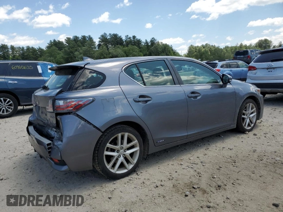 2015 Lexus CT 200h with VIN JTHKD5BH5F2218069, listed as a Copart auction lot 62004465 with 122,466 mi miles and Clean title. Bid and sale history available at DreamBid. Image 3.