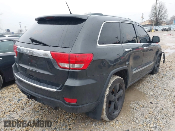 2011 Jeep Grand Cherokee Overland with VIN 1J4RR6GT5BC629412, listed as a IAAI auction lot 41741813 with 156,122 mi miles and . Bid and sale history available at DreamBid. Image 4.