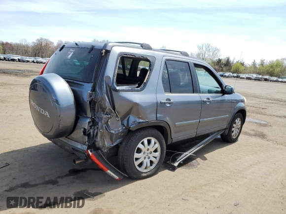 2005 Honda CR-V EX SE with VIN SHSRD78945U303551, listed as a Copart auction lot 54303975 with Not Provided miles and Salvage Title. Bid and sale history available at DreamBid. Image 3.