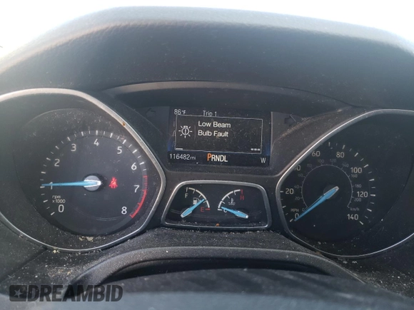 2016 Ford Focus SE with VIN 1FADP3F24GL396729, listed as a Copart auction lot 46469145 with 116,482 mi miles and Salvage Title. Bid and sale history available at carsss.com. Image 9.
