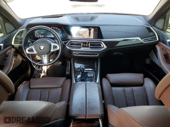 2020 BMW X5 M50i with VIN 5UXJU4C07LLE45691, listed as a Copart auction lot 42826395 with 41,108 mi miles and Salvage Title. Bid and sale history available at DreamBid. Image 8.