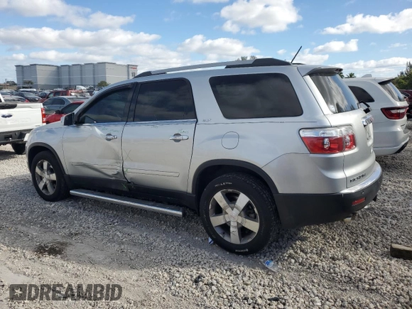 2010 GMC Acadia SLT1 with VIN 1GKLRMED5AJ152698, listed as a Copart auction lot 88130845 with 123,862 mi miles and Salvage title. Bid and sale history available at DreamBid. Image 2.