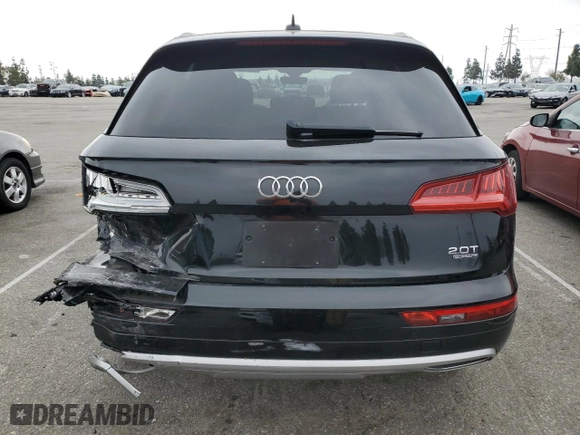 2018 Audi Q5 Premium with VIN WA1ANAFY1J2203987, listed as a Copart auction lot 50774035 with 57,424 mi miles and Salvage Title. Bid and sale history available at carsss.com. Image 6.