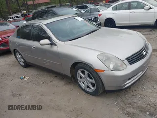 2003 Infiniti G35 with VIN JNKCV51E63M327729, listed as a IAAI auction lot 41970704 with 153,240 mi miles and . Bid and sale history available at DreamBid. Image 1.