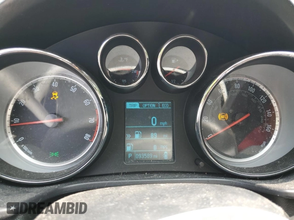 2013 Buick Regal Turbo Premium 1 with VIN 2G4GS5EV3D9248731, listed as a Copart auction lot 58716305 with 93,589 mi miles and Salvage title. Bid and sale history available at DreamBid. Image 9.