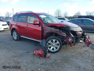 2008 Mitsubishi Outlander SE with VIN JA4LT31W68Z011269, listed as a IAAI auction lot 41321772 with 1 mi miles. Bid and sale history available at carsss.com. Image 1.