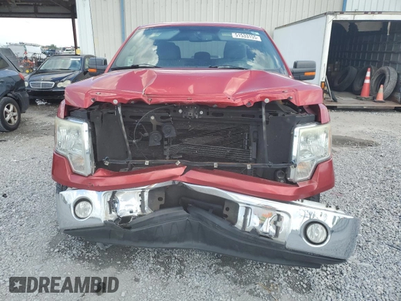 2011 Ford F-150 XL with VIN 1FTFX1CF2BFB06087, listed as a Copart auction lot 51533155 with 159,161 mi miles and Salvage Title. Bid and sale history available at carsss.com. Image 5.