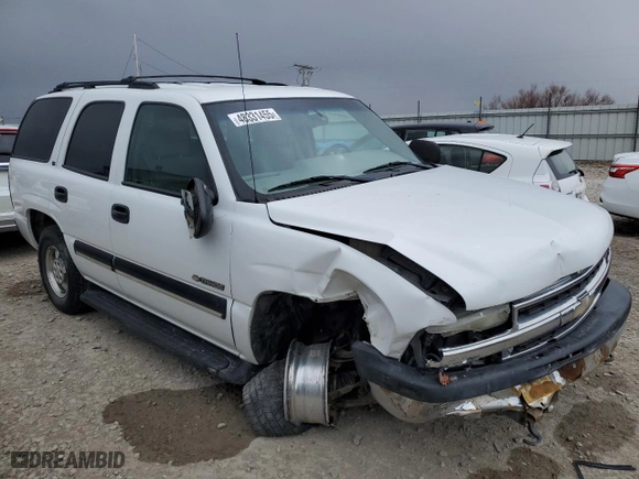2001 Chevrolet Tahoe LS with VIN 1GNEK13TX1J290830, listed as a Copart auction lot 48331455 with 218,034 mi miles and Salvage Title. Bid and sale history available at carsss.com. Image 4.